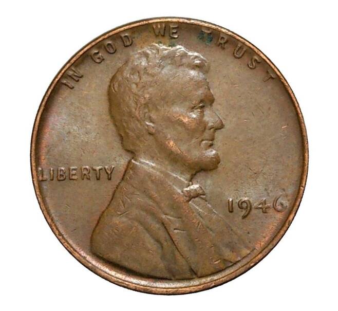 Монета 1 цент 1946 года США (Артикул: M2-0817) — Фото №1