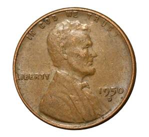 1 цент 1950 года D — Фото №1