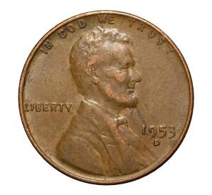 1 цент 1953 года D США — Фото №1