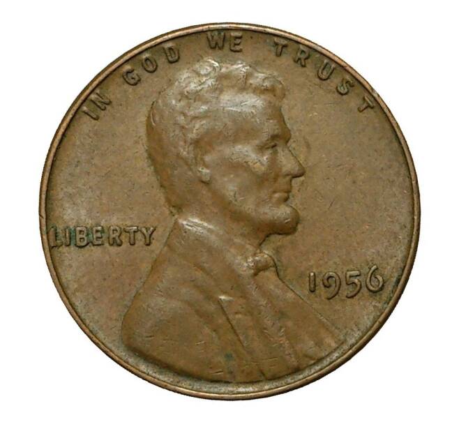 Монета 1 цент 1956 года США (Артикул: M2-0832) — Фото №1