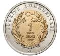 Монета 1 лира 2009 года Турция «Фауна Турции — Морская черепаха» (Артикул M2-4491)