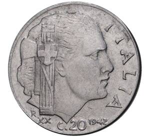 20 чентезимо 1942 года Италия — Фото №1