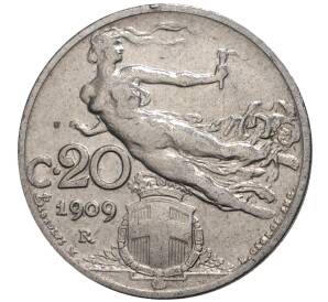 20 чентезимо 1909 года Италия — Фото №1