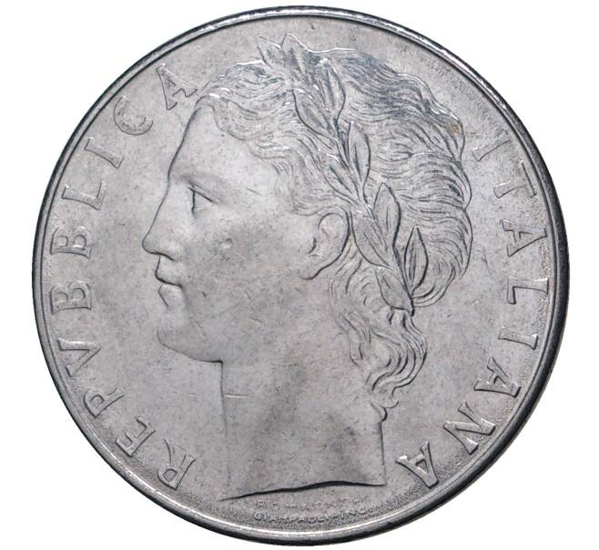 Монета 100 лир 1976 года Италия (Артикул: M2-2522) — Фото №2