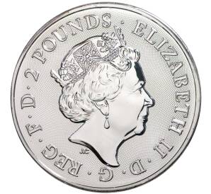 2 фунта 2019 года Великобритания «Королевский герб»