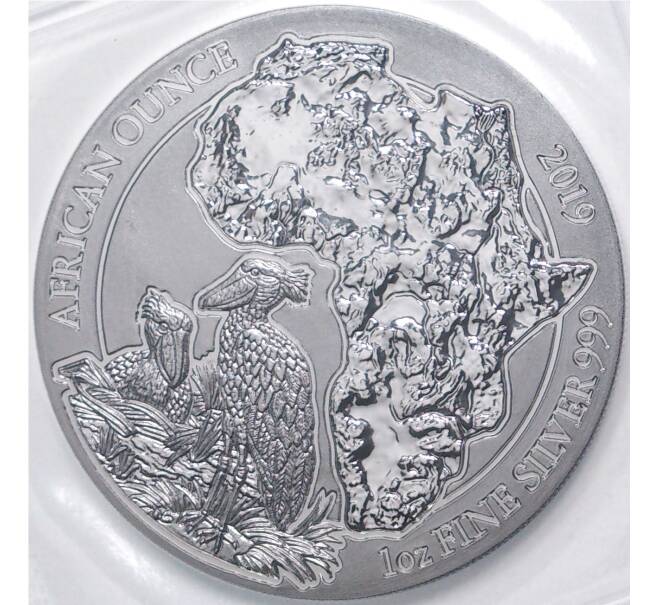 Монета 50 франков 2019 года Руанда «Животные — Китоглав» (Артикул M2-48901)