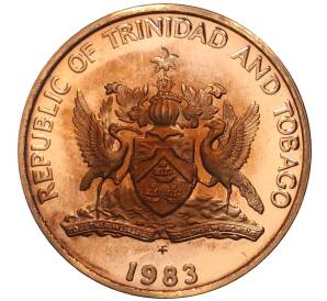 1 цент 1983 года Тринидад и Тобаго