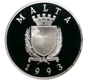 5 лир 1993 года Мальта «Чемпионат мира по футболу 1994»