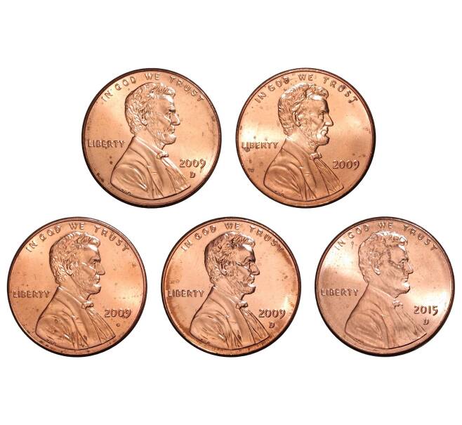 Набор монет 1 цент США (Артикул: M3-0068)