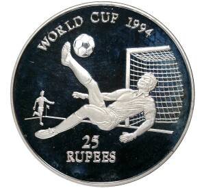25 рупий 1993 года Сейшелы «Чемпионат мира по футболу 1994 в США»