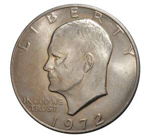 1 доллар 1972 года Эйзенхауэр — Фото №1