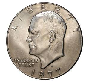 1 доллар 1977 года D Эйзенхауэр — Фото №1