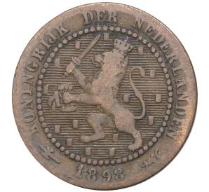 1 цент 1898 года Нидерланды