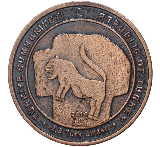 Монета 2.5 лиры 2019 года Турция «Гебекли-Тепе» (Артикул: M2-49399) — Фото №2