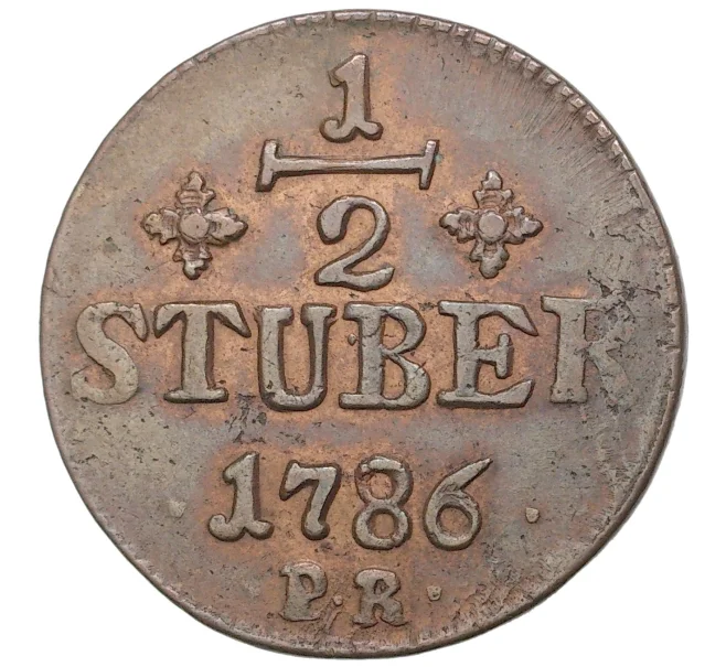 Монета 1/2 стюбера 1786 года Юлих-Берг (Артикул M2-49426)