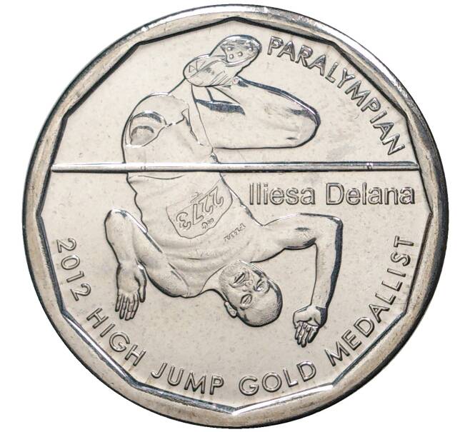 Монета 50 центов 2013 года Фиджи «Илиеза Делана — Паралимпиада 2012» (Артикул M2-6249)