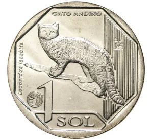 1 соль 2019 года Перу «Фауна Перу — Андская кошка»