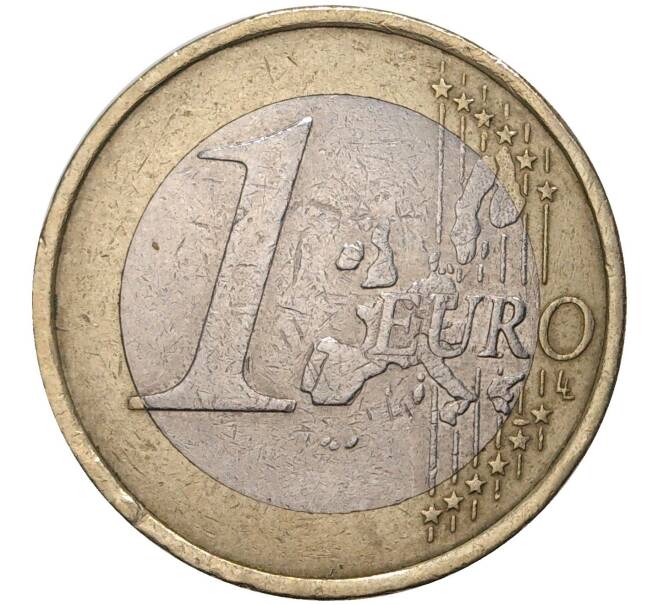 Монета 1 евро 2002 года J Германия (Артикул: M2-49903) — Фото №2