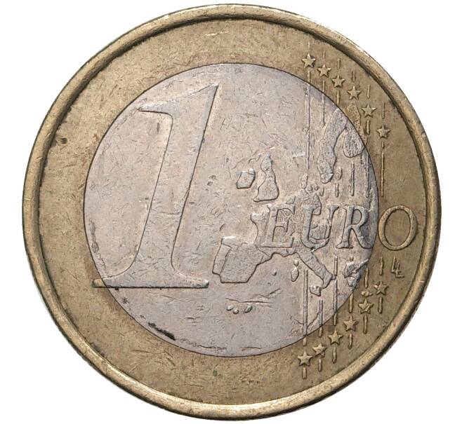 Монета 1 евро 2002 года F Германия (Артикул: M2-49905) — Фото №2