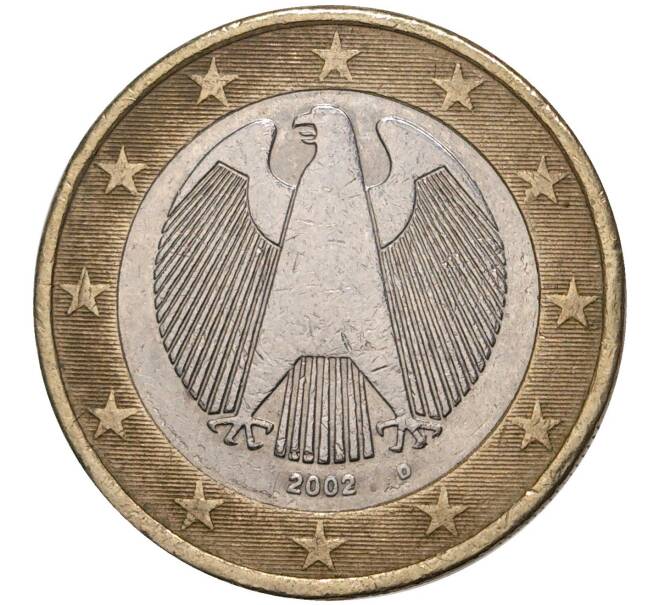 Монета 1 евро 2002 года D Германия (Артикул: M2-49906) — Фото №1