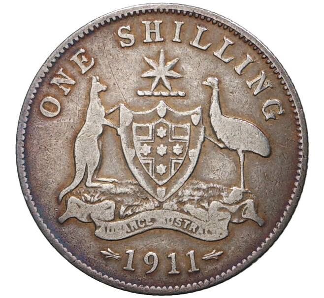 Монета 1 шиллинг 1911 года Австралия (Артикул K27-3226)