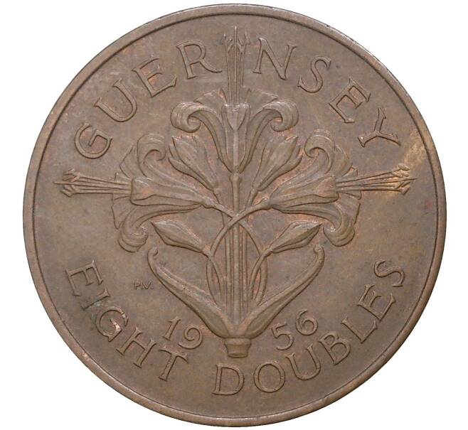 Монета 8 дублей 1956 года Гернси (Артикул M2-50248)