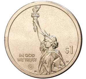 1 доллар 2021 года Р США «Американские инновации — Отец видеоигр Ральф Баер» — Фото №2