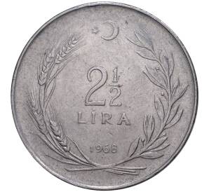 2 1/2 лиры 1968 года Турция