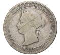 Монета 25 центов 1893 года Британский Цейлон (Артикул M2-50526)