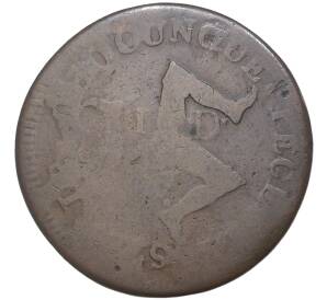 1 пенни 1733 года Остров Мэн