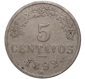 5 сентаво 1892 года Боливия