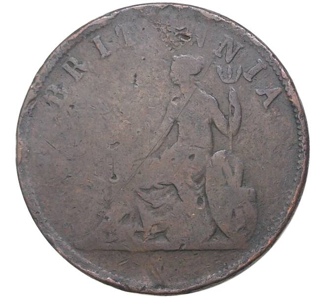 Монета 1 обол 1819 года Британские Ионические острова (Артикул K27-4034)