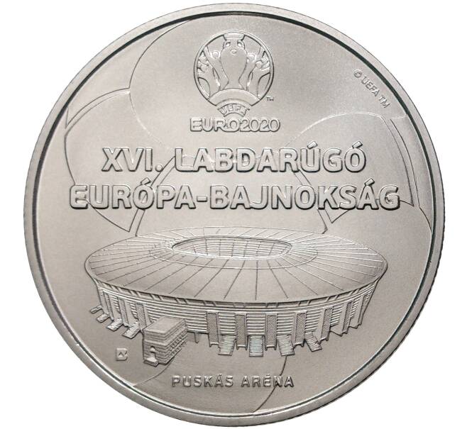 2000 форинтов 2021 года Венгрия «Чемпионат Европы по футболу УЕФА-2020» (Артикул M2-50612)