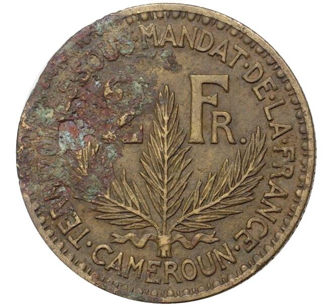 Монета 2 франка 1924 года Французский Камерун (Артикул K27-4158)