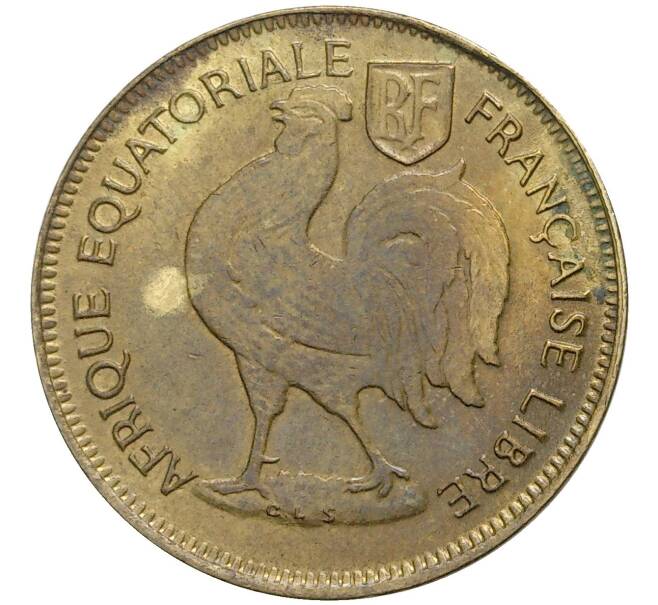 Монета 50 сантимов 1942 года Французская Экваториальная Африка (Артикул K27-4396)
