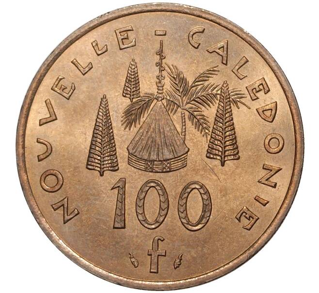 Монета 100 франков 1976 года Новая Каледония (Артикул K1-2544)