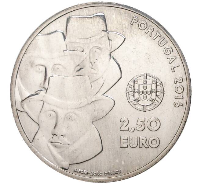 Монета 2.5 евро 2016 года Португалия «ЮНЕСКО — Песня Алентежу» (Артикул M2-51003)