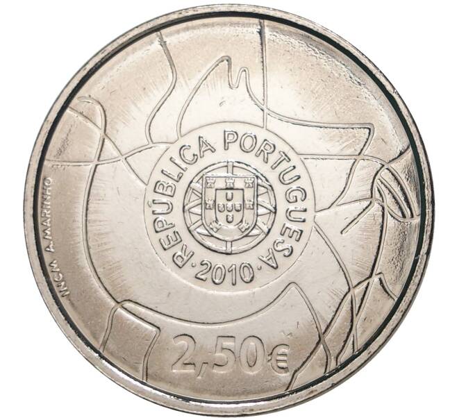 Монета 2.5 евро 2010 года Португалия «ЮНЕСКО — Археологический парк долины Коа» (Артикул M2-51008)
