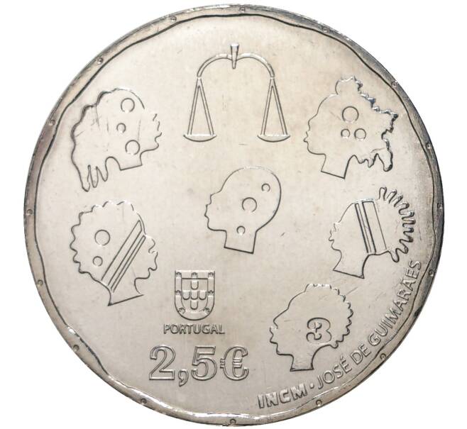 Монета 2.5 евро 2015 года Португалия «40 лет должности уполномоченного по правам человека» (Артикул M2-51014)