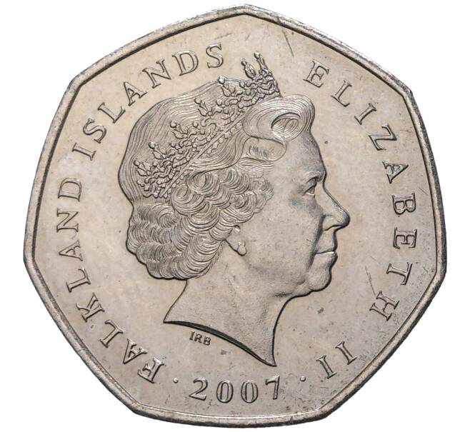 50 пенсов 2007 года Фолклендские острова «25 лет Освобождени» (Артикул K1-2788)