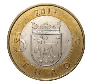 5 евро 2011 года Исторические провинции Финляндии — Канта-Хяме — Фото №2