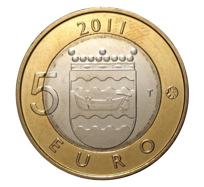 Монета 5 евро 2011 года Исторические провинции Финляндии — Уусимаа (Артикул M2-1311)
