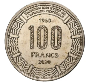 100 франков 2020 года Конго «60 лет независимости»