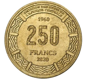 250 франков 2020 года Конго «60 лет независимости»