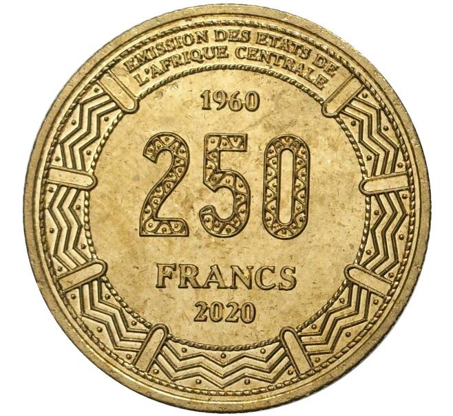250 франков 2020 года Конго «60 лет независимости» (Артикул M2-51347)