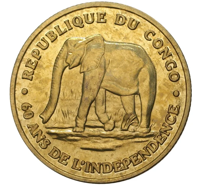 250 франков 2020 года Конго «60 лет независимости» (Артикул M2-51349)