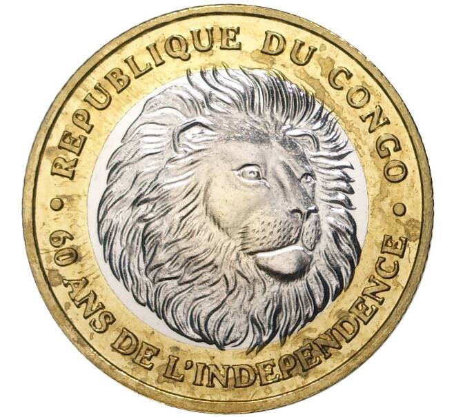 1000 франков 2020 года Конго «60 лет независимости» (Артикул M2-51355)