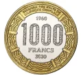 1000 франков 2020 года Конго «60 лет независимости» (Артикул M2-51355)