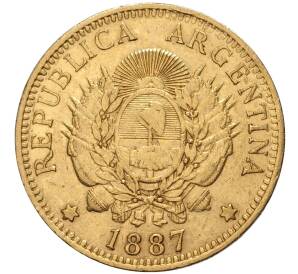 5 песо 1887 года Аргентина