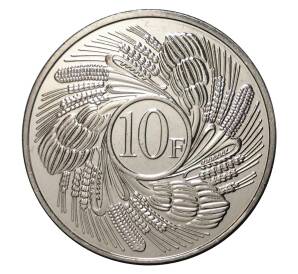 10 франков 2011 года